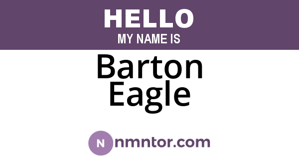 Barton Eagle