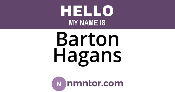 Barton Hagans