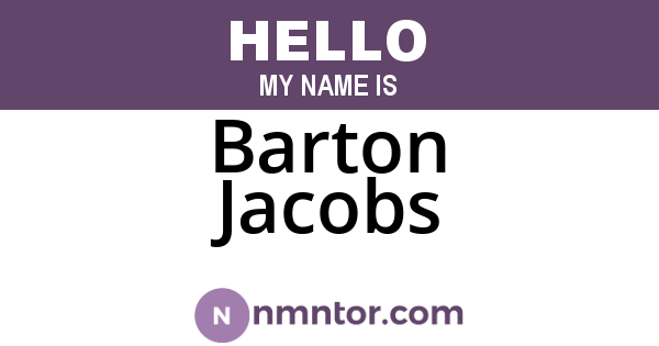 Barton Jacobs