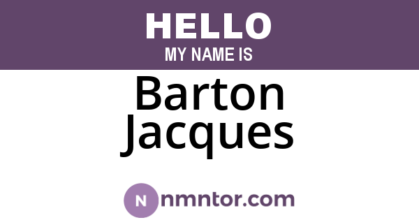 Barton Jacques