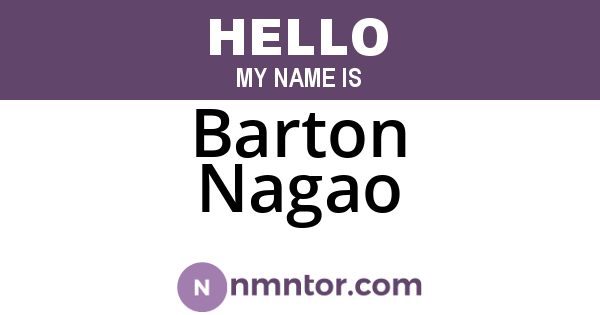Barton Nagao