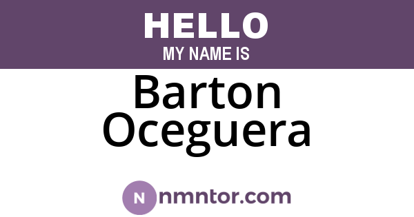Barton Oceguera