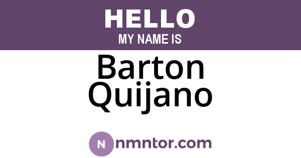 Barton Quijano