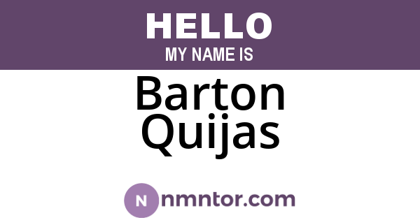 Barton Quijas