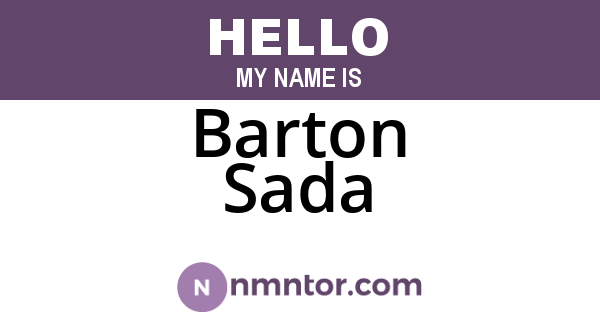 Barton Sada