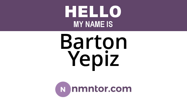 Barton Yepiz