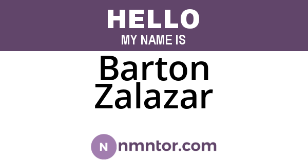 Barton Zalazar