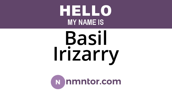 Basil Irizarry