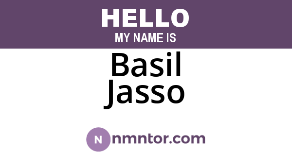 Basil Jasso