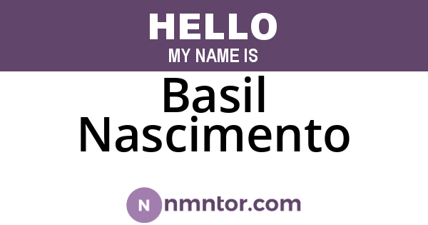 Basil Nascimento