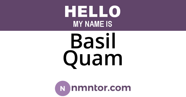 Basil Quam