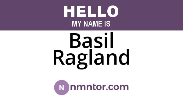 Basil Ragland