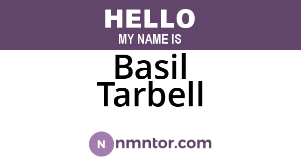 Basil Tarbell