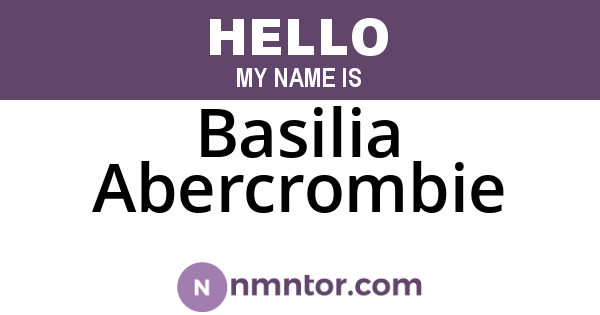 Basilia Abercrombie