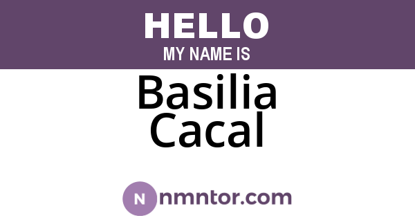 Basilia Cacal