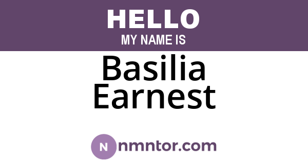 Basilia Earnest