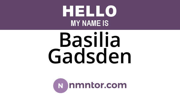Basilia Gadsden
