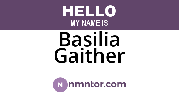 Basilia Gaither