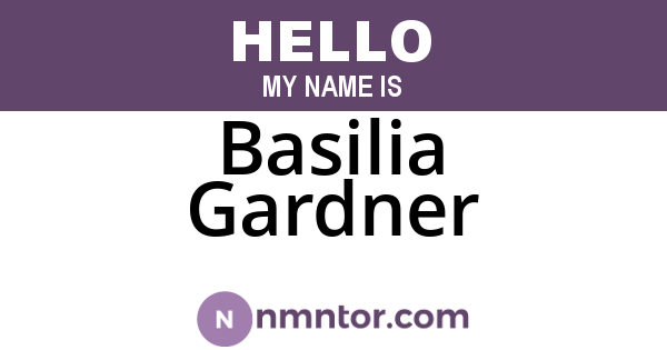 Basilia Gardner