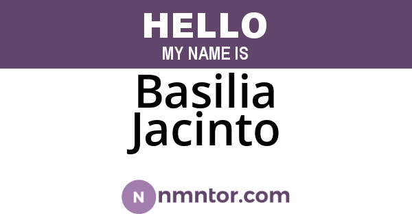 Basilia Jacinto