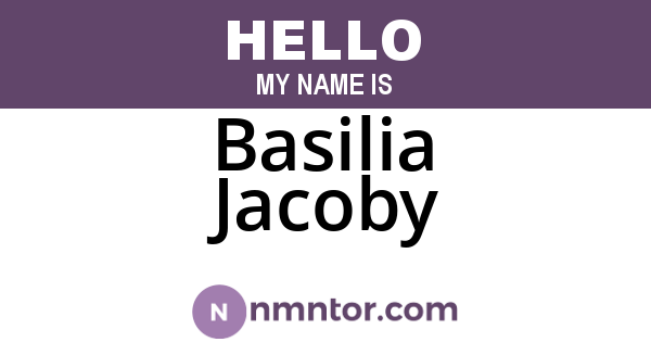 Basilia Jacoby