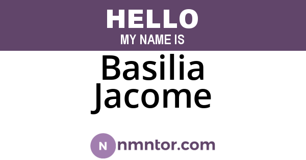 Basilia Jacome