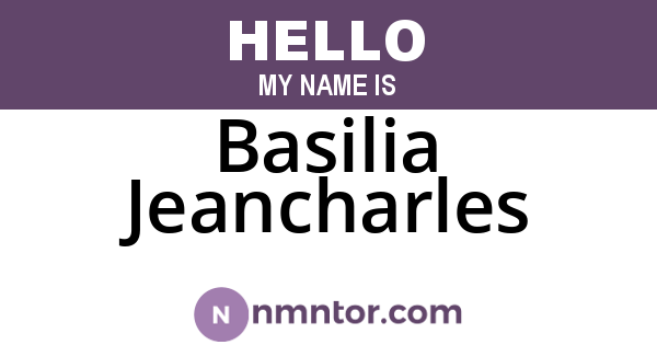 Basilia Jeancharles