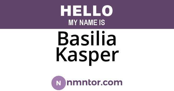 Basilia Kasper