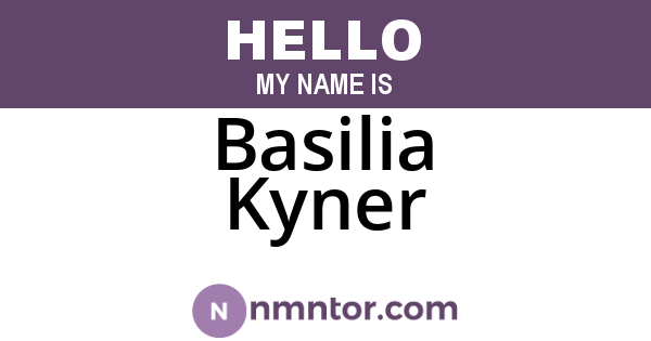 Basilia Kyner