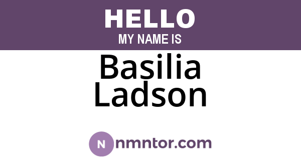 Basilia Ladson