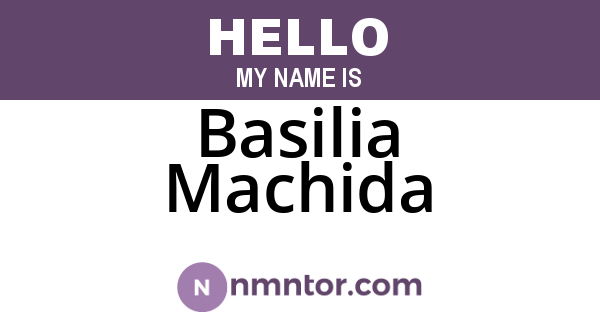 Basilia Machida