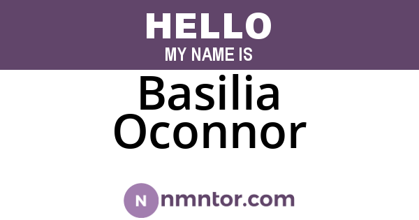 Basilia Oconnor
