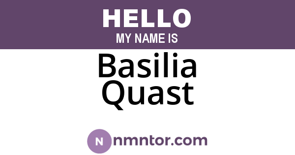 Basilia Quast