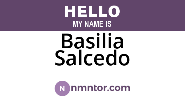 Basilia Salcedo