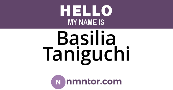 Basilia Taniguchi