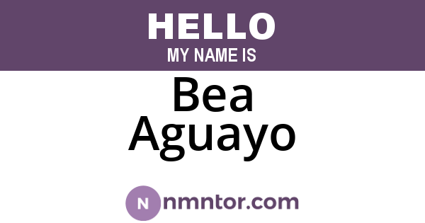 Bea Aguayo