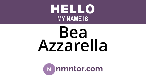 Bea Azzarella
