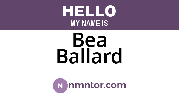 Bea Ballard