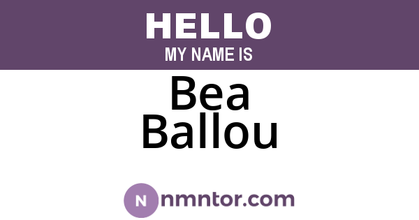 Bea Ballou