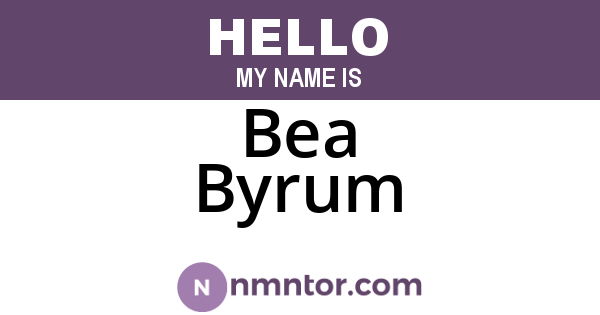 Bea Byrum