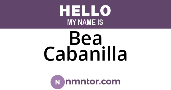 Bea Cabanilla