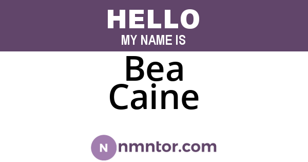 Bea Caine
