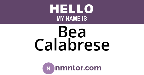 Bea Calabrese