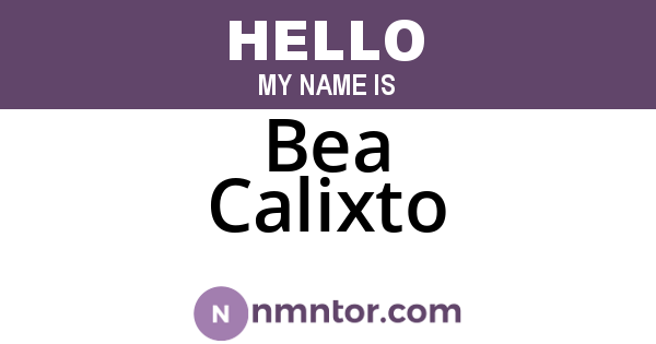 Bea Calixto