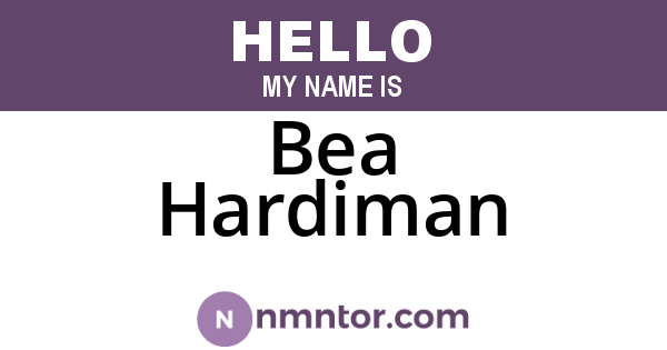 Bea Hardiman