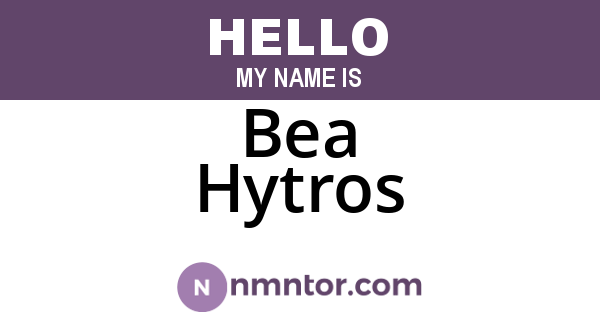 Bea Hytros