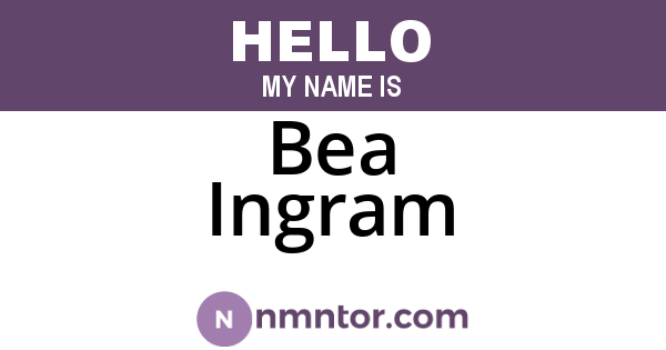 Bea Ingram