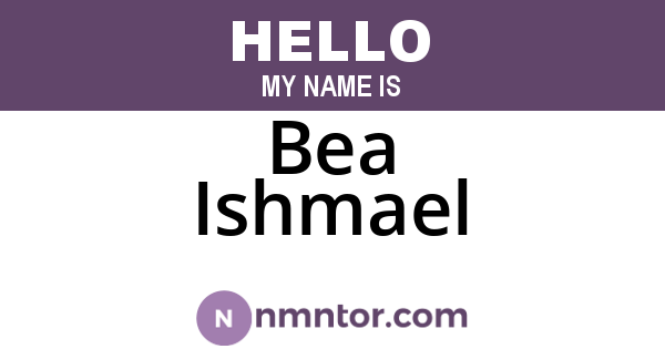 Bea Ishmael