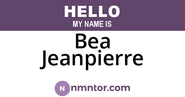 Bea Jeanpierre