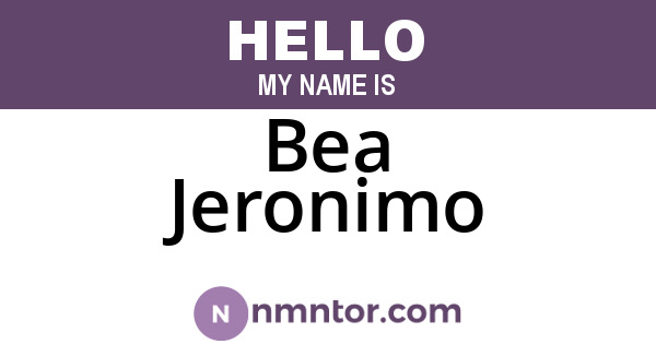 Bea Jeronimo